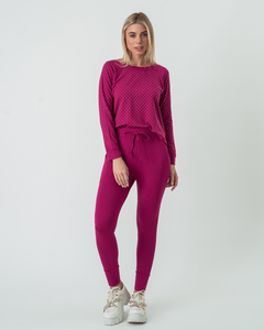 BLUSA DE MOLETINHO GABRIELA - FUCSIA - comprar online