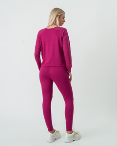 CALÇA JOGGER DE MOLETINHO STELLA - FUCSIA - Miss Pink