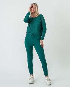 BLUSA DE MOLETINHO GABRIELA - VERDE - comprar online
