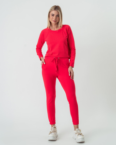BLUSA DE MOLETINHO GABRIELA - VERMELHO - comprar online