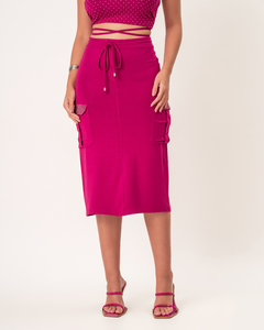 SAIA CARGO DE MOLETINHO - FUCSIA