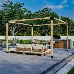 PERGOLA MODULO 1 SUELO ESTRUCTURA 3X3 - comprar online