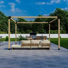 PERGOLA MODULO 1 SUELO ESTRUCTURA 3X3