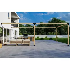 PERGOLA MODULO 2 PARED LARGO 3X3