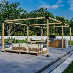 PERGOLA MODULO 2 SUELO ESTRUCTURA 3X3 - comprar online