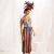 Saia Tiras Crepe Tecnicolor - comprar online