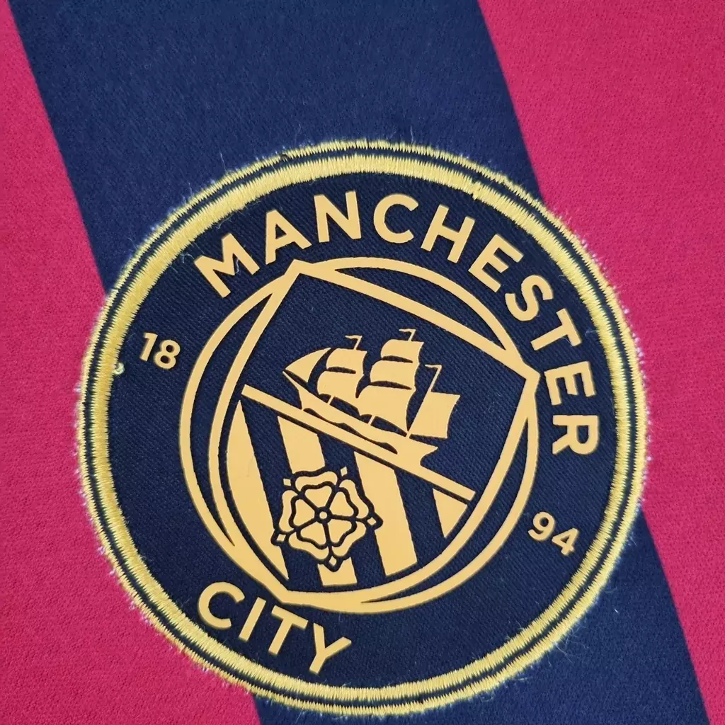 Camisa Puma Manchester City Pré-Jogo 2023/24 Masculina Azul