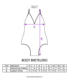 MOLDE BODY BRETELERO LYCRA