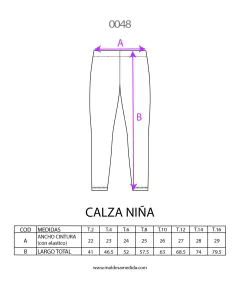 MOLDE CALZA NIÑA
