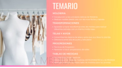 CURSO DE MOLDERIA INICIAL - MOLDES EN TELA PLANA en internet
