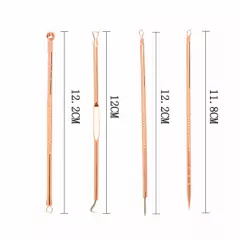 Kit C/4 Curetta Extractor Strip Acne para limpeza de cravos e espinhas - Bella Rosa Store - Loja online - Moda feminina