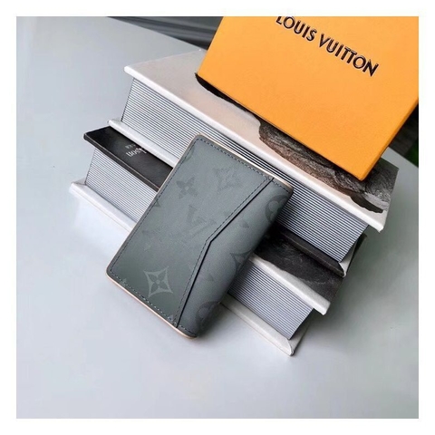 titanium pocket organizer wallet monogram