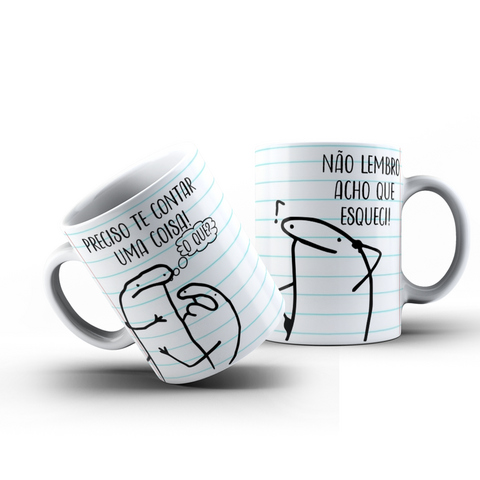 Caneca Flork Meme Pensaram Que eu Estava Na Pior