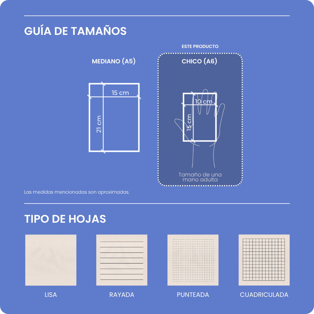Tamanos y tipos de hoja