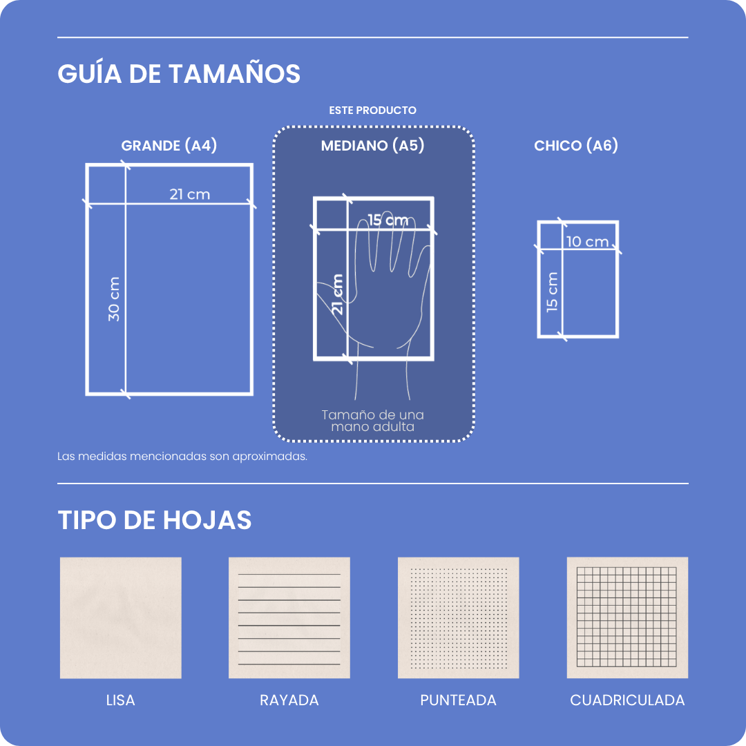 Tamanos y tipos de hoja
