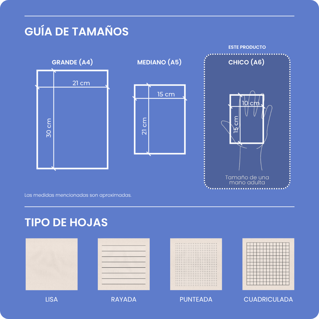 Tamanos y tipos de hoja