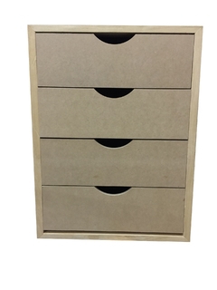 Cajonera de 4 Cajones Malletados