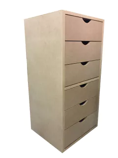 Cajonera de 6 Cajones Malletados - comprar online