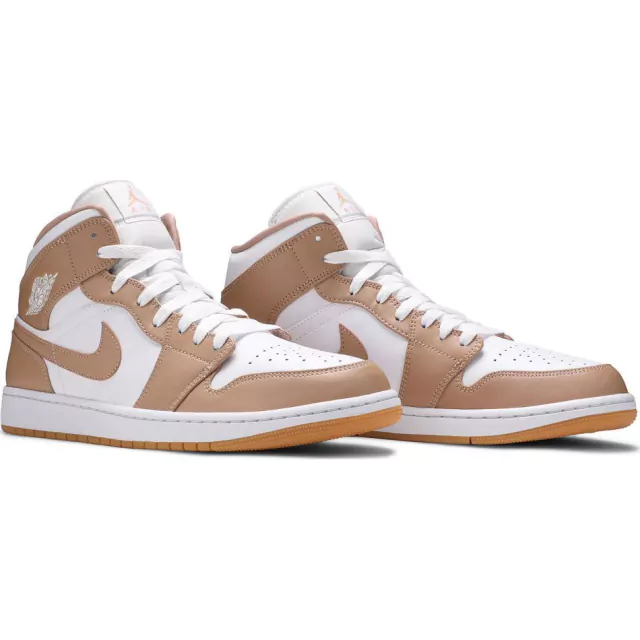 nike air jordan 1 mid tan gum