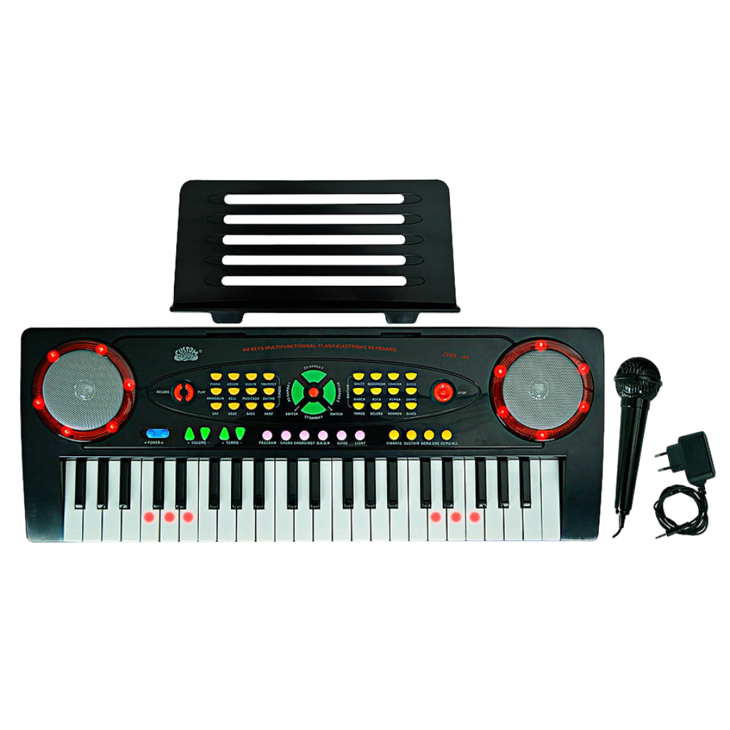 Teclado Infantil Musical Teclas Keys Com Microfone Piano