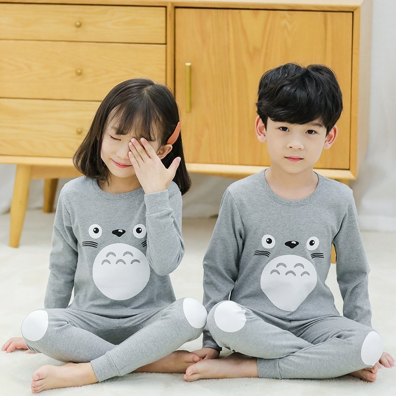 Conjunto de pijamas para desenhos animados infantil, Game