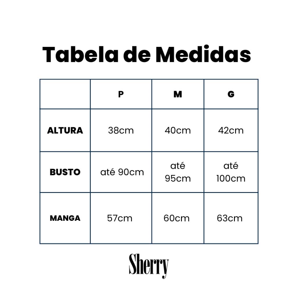 Tabela de medidas