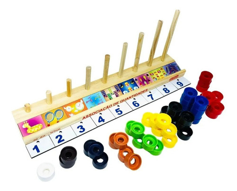 Jogo Educativo Tabuada Lúdico Madeira Mdf Montessori