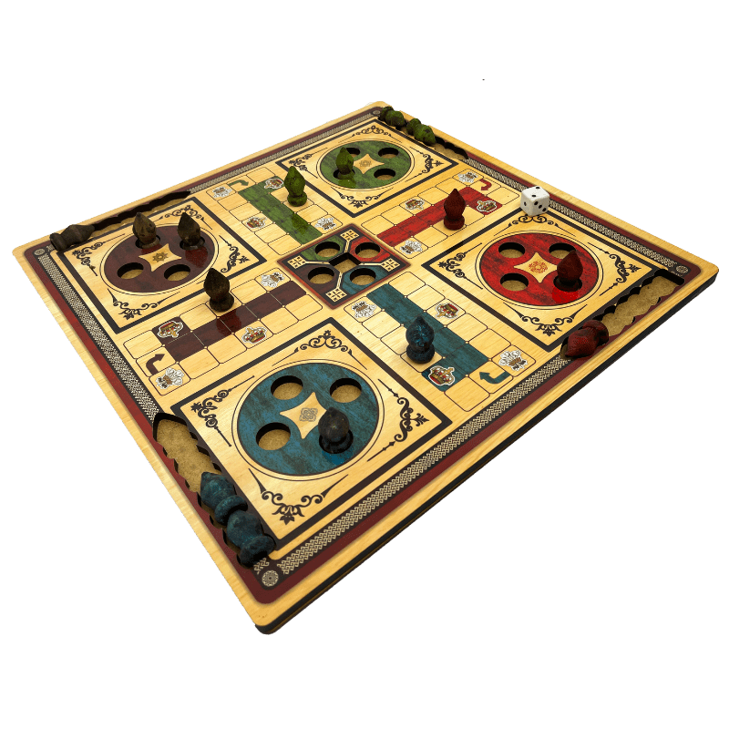 Jogo Ludo Tabuleiro Educativo Madeira Mdf Clássico Sapinhos - R$ 108,9