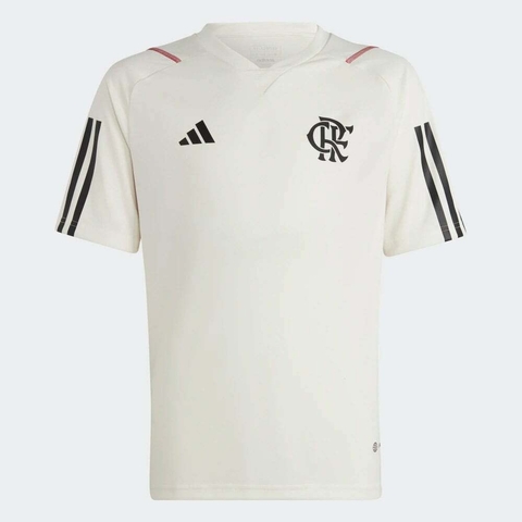 Camisa Flamengo I 23/24 s/n° Torcedor Adidas Masculina - Vermelho+Preto