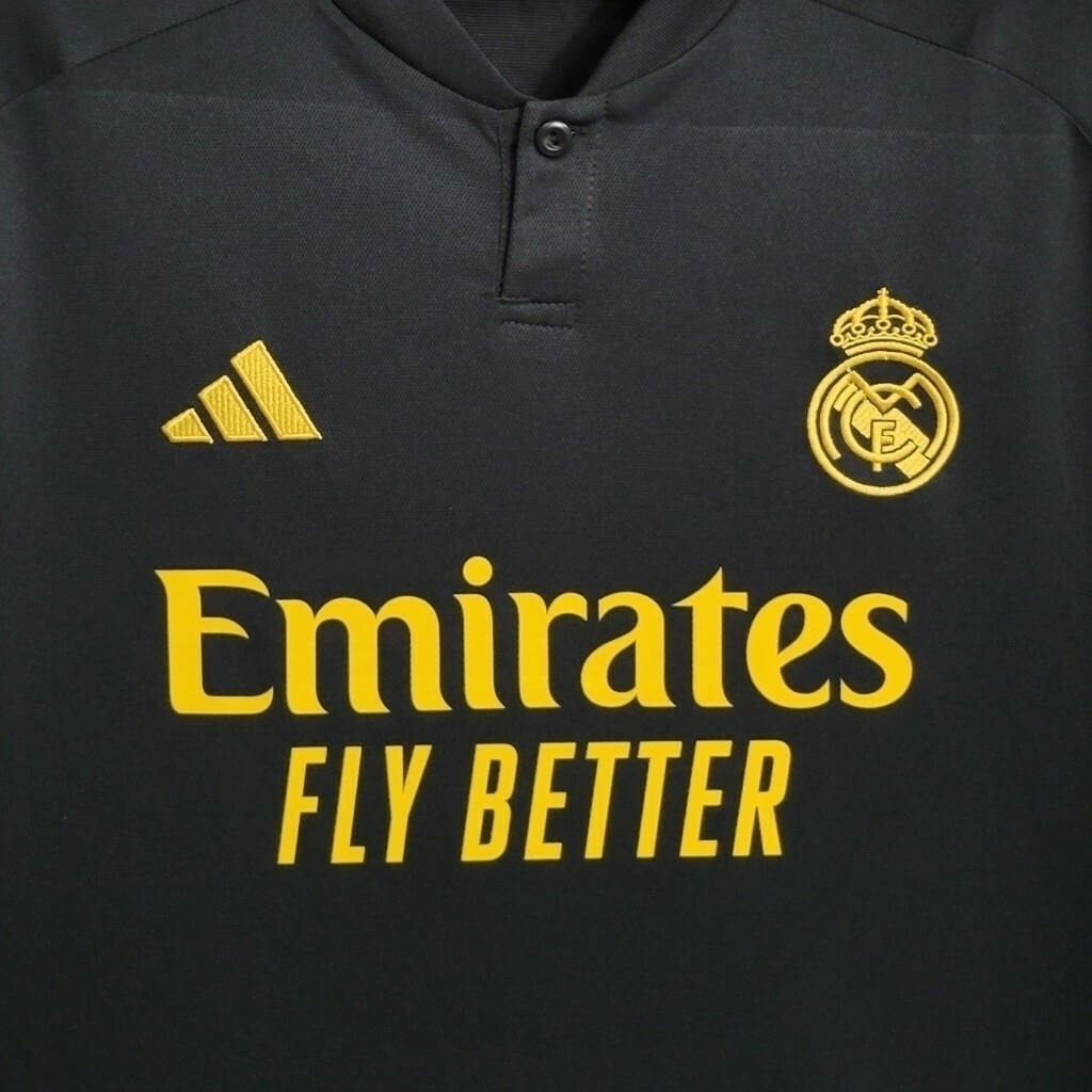 Camisa Real Madrid III 2023 Adidas Masculina Preto - Compre Agora!