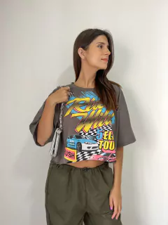Remera Over-Crop Race - comprar online