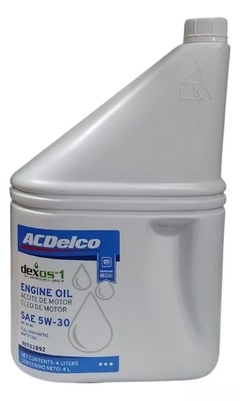 Aceite Sintetico Dexos 1 3° Generación 5W30 API SP/RC x 4 Litros