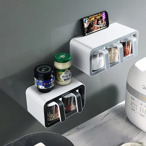 Porta-Temperos Ecoco: Organizador de Parede para Cozinha