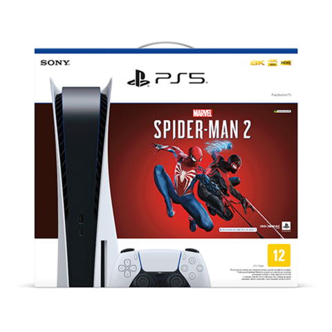 Console Playstation 5 + God of War Ragnarök, 825GB, White, Com 1 Controle,  PS5, CFI-1214A