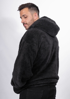 Buzo Canguro Negro - comprar online