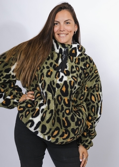 Buzo Canguro Print Verde - comprar online