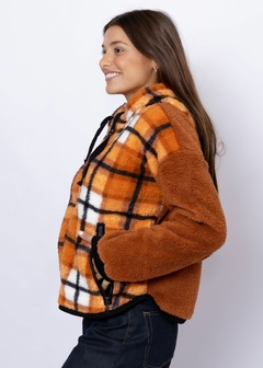 CAMPERA CORDERITO INGLES LADRILLO - tienda online