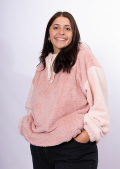 Buzo Canguro Rosa Viejo con Rosa Bebe - tienda online