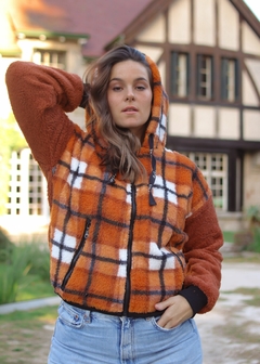 CAMPERA CORDERITO INGLES LADRILLO - comprar online