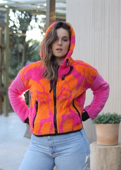 CAMPERA CORDERITO GARDENIA FUCSIA - comprar online