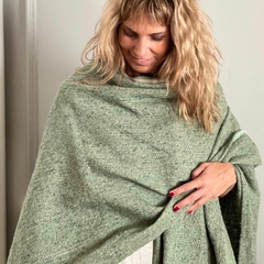 Ruana de Lana verde - comprar online