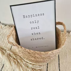 | Cuadro Happiness | Negro