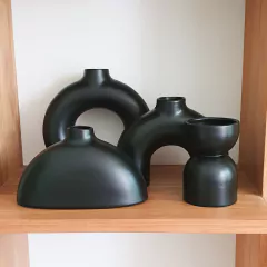 | Jarrón Praga | Negro - comprar online