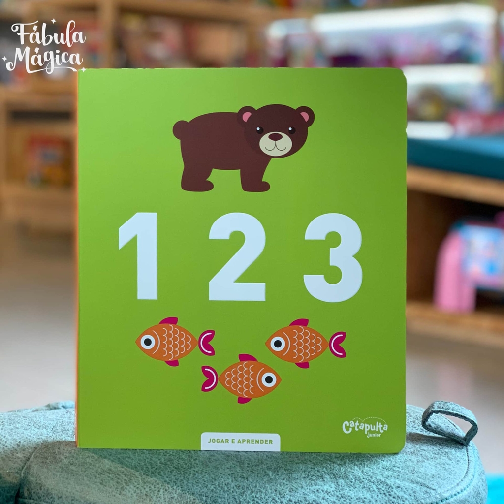 Livro infantil - Jogar e Aprender 1, 2, 3