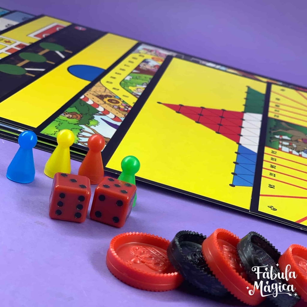 Jogo Educativo Tabuleiro Dama E Trilha 24 Peças - Feira da