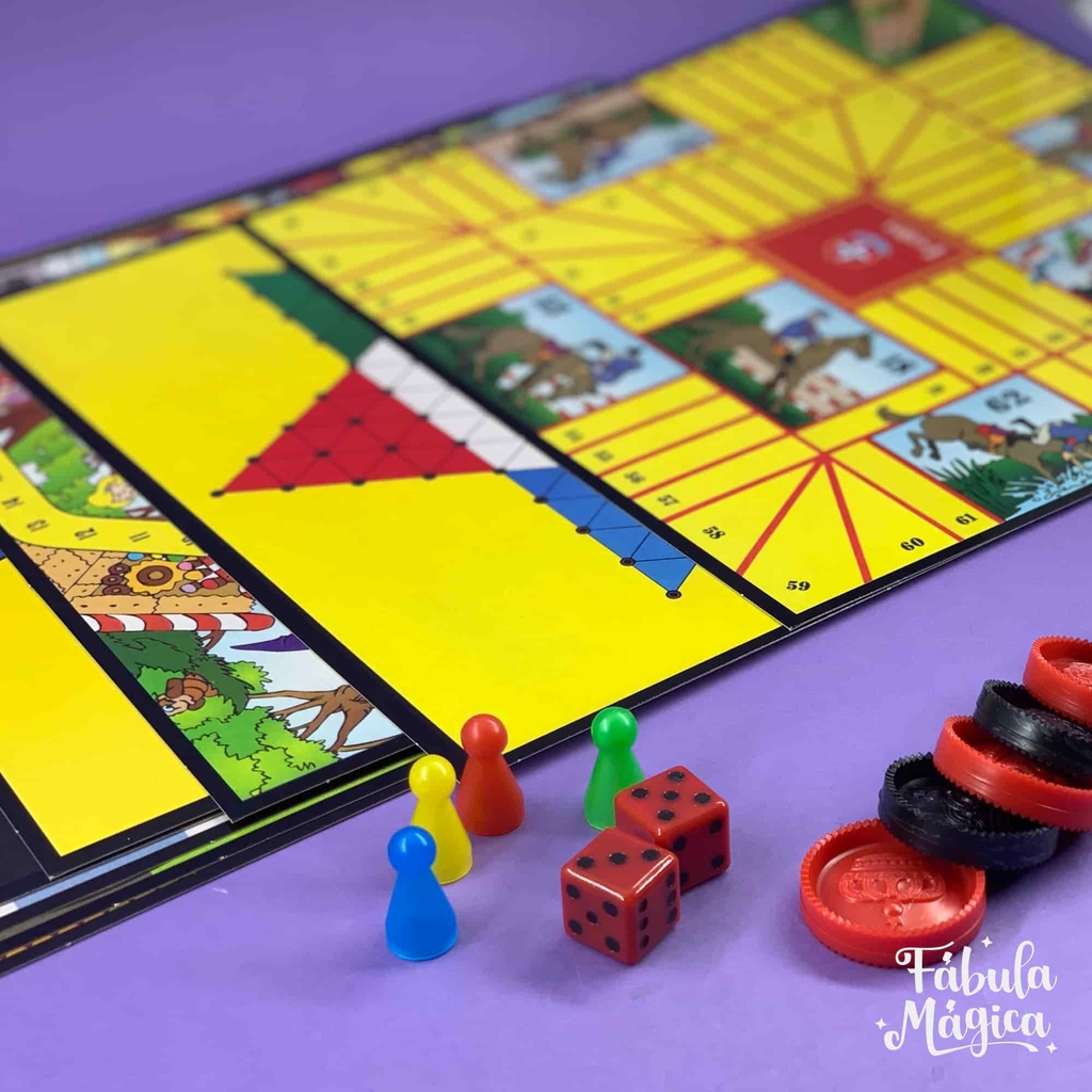 Jogo De Tabuleiro 2 Em 1 Ludo E Sobe E Desce Infantil