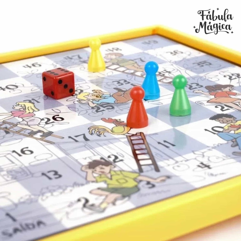 Jogo Ludo De Tabuleiro Pequeno 16 Peças Infantil