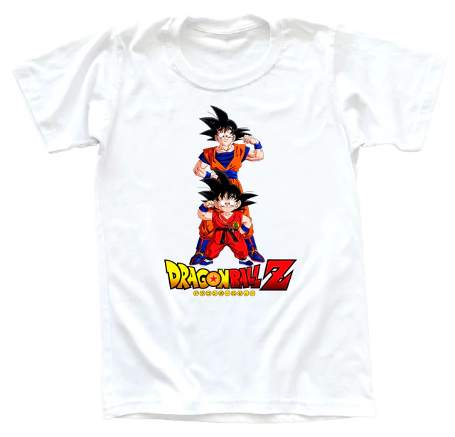 remera estampada dragon ball Z padre e hijo