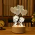 Lâmpada 3D Acrílico USB LED Luzes Noturnas Neon Decorações - comprar online