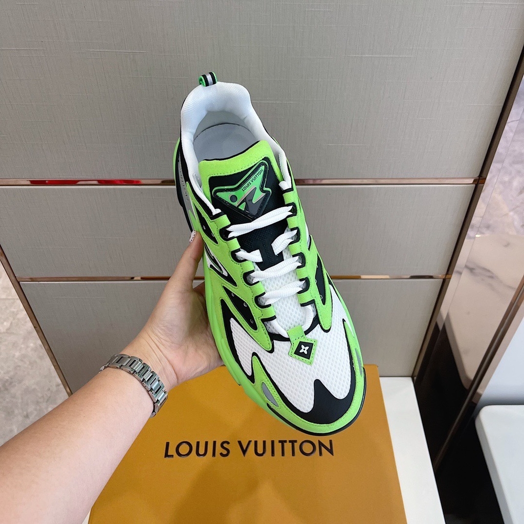 Louis Vuitton Neon Green 'Runner Tatic' Sneakers